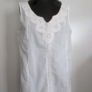 ADIVA 100% Cotton crochet neck blouse - perfect summer blouse